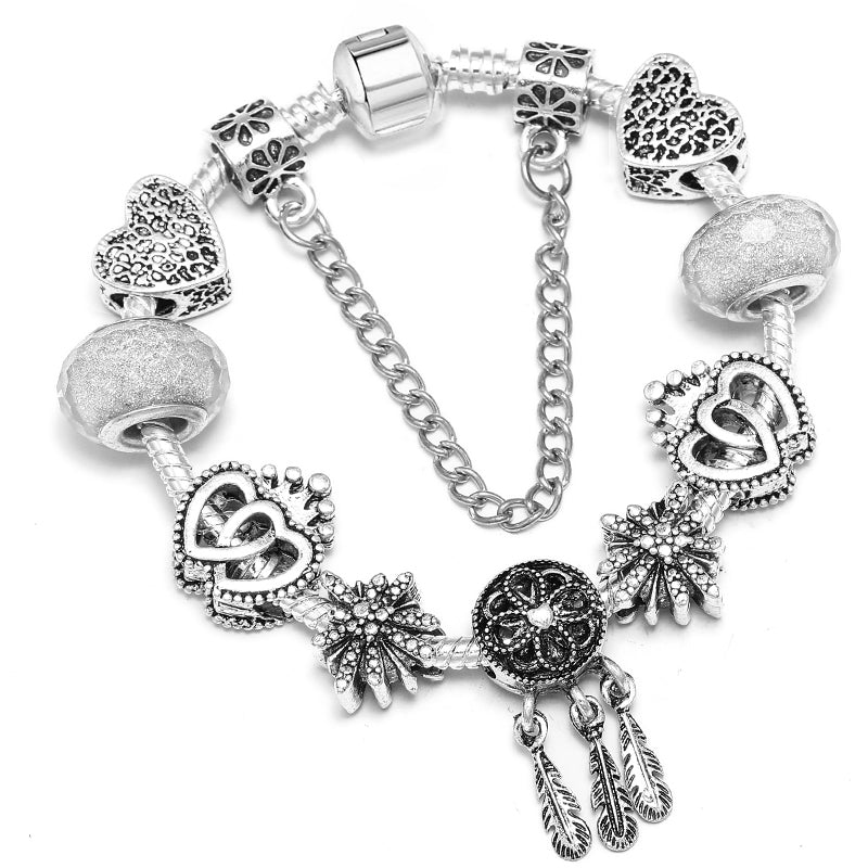 Queen's Crown Pandora Charms + Dreamcatcher Bracelet